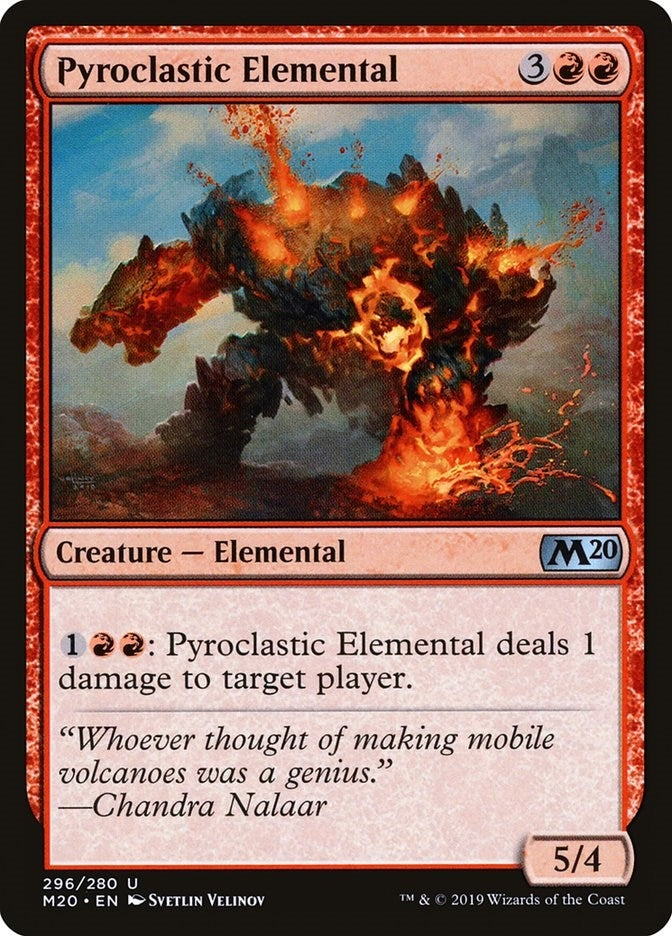 Pyroclastic Elemental (296) [M20] - MTG Single