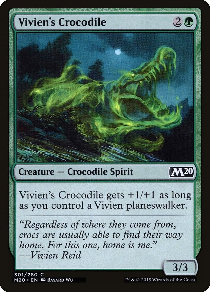 Vivien’s Crocodile (301) [M20] - MTG Single
