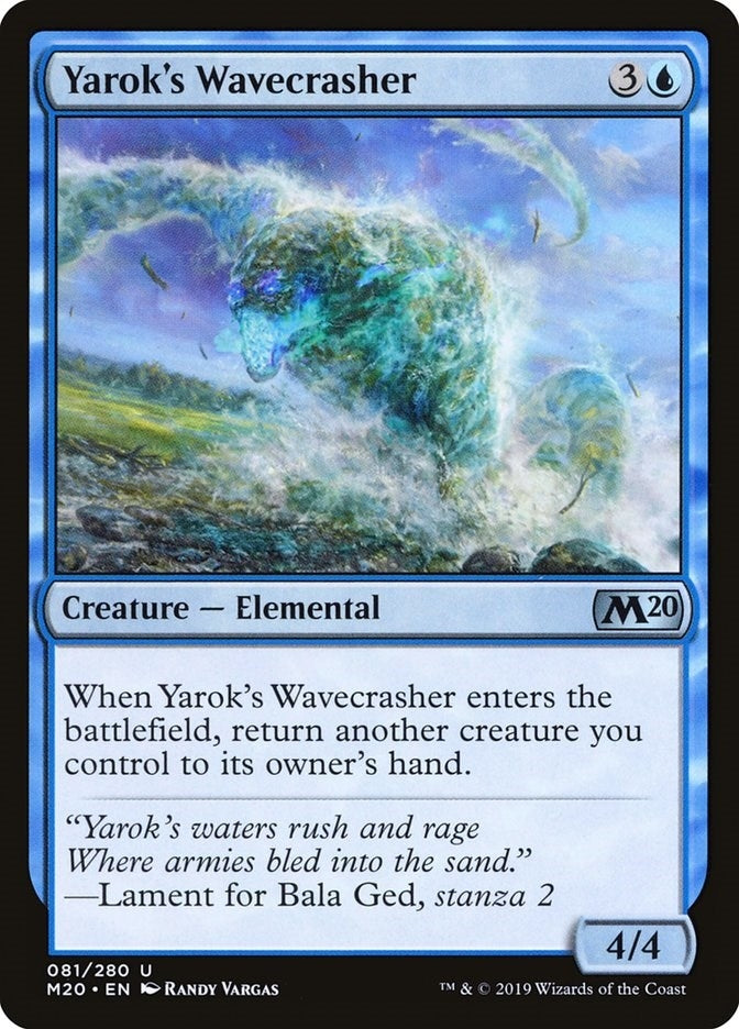 Yarok’s Wavecrasher (81) [M20] - MTG Single
