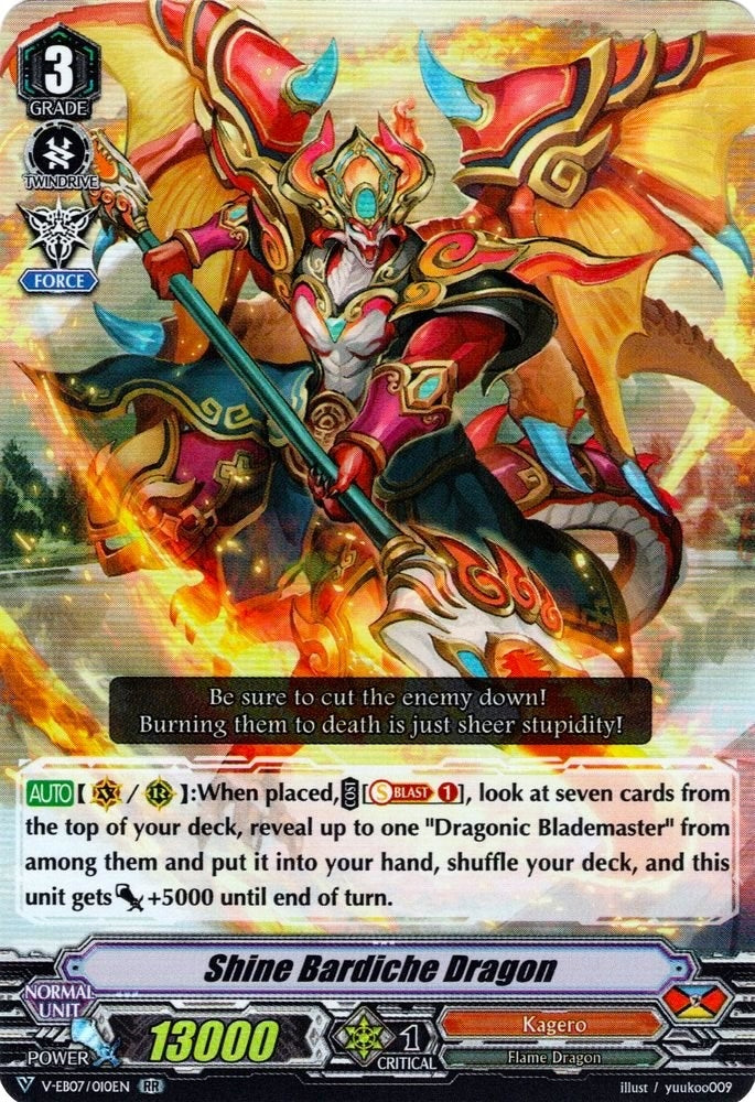 Shine Bardiche Dragon (7010) [V-EB07] - Cardfight Vanguard Single