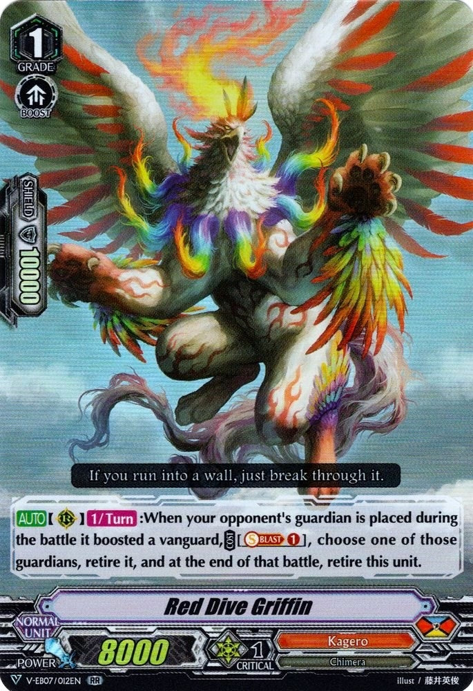 Red Dive Griffin (7012) [V-EB07] - Cardfight Vanguard Single