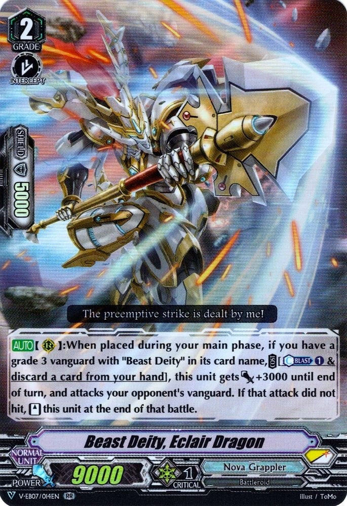 Beast Deity Eclair Dragon (7014) [V-EB07] - Cardfight Vanguard Single