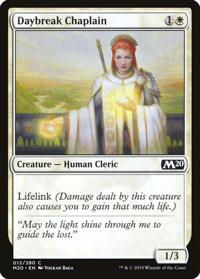 Daybreak Chaplain (12) [M20] - MTG Single