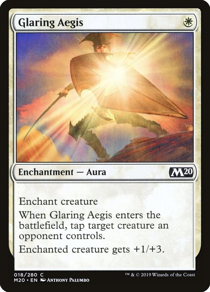 Glaring Aegis (18) [M20] - MTG Single