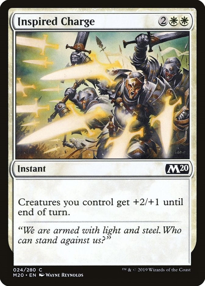 Inspired Charge (24) [M20] - MTG Single