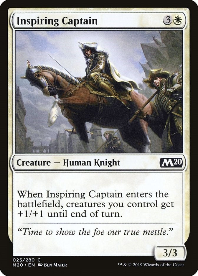 Inspiring Captain (25) [M20] - MTG Single