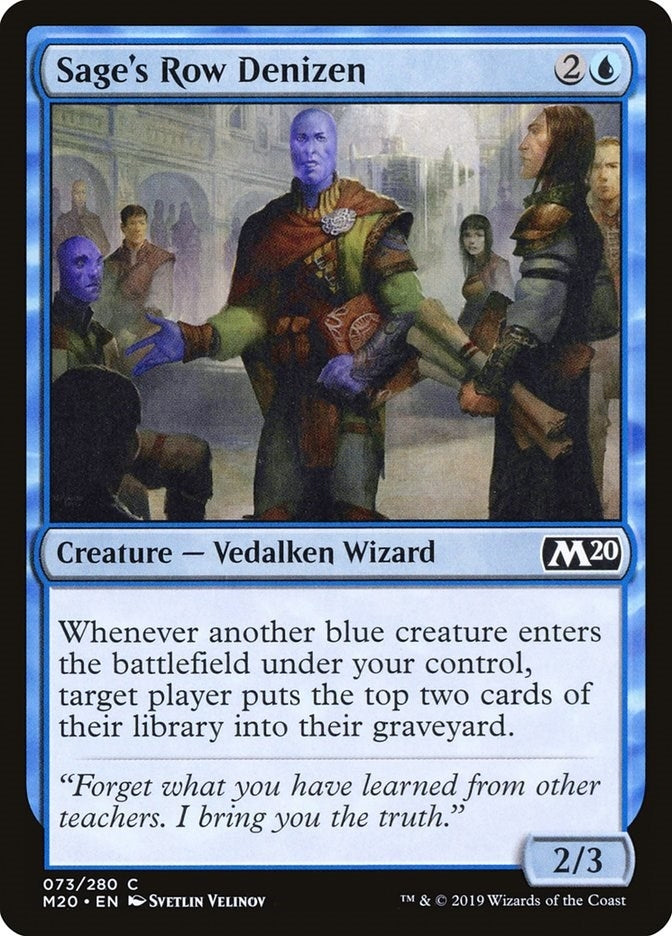 Sage’s Row Denizen (73) [M20] - MTG Single