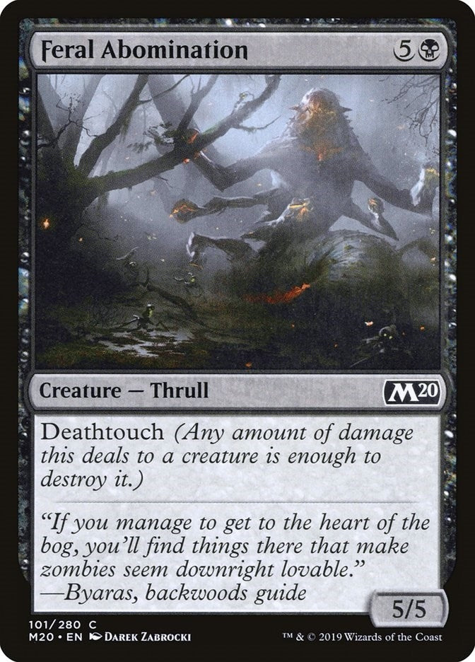 Feral Abomination (101) [M20] - MTG Single