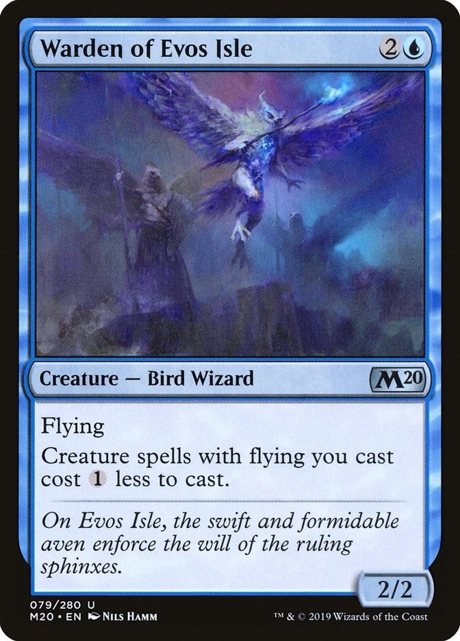 Warden of Evos Isle (79) [M20] - MTG Single