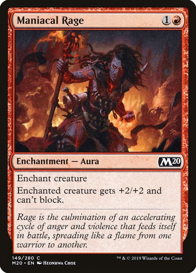Maniacal Rage (149) [M20] - MTG Single