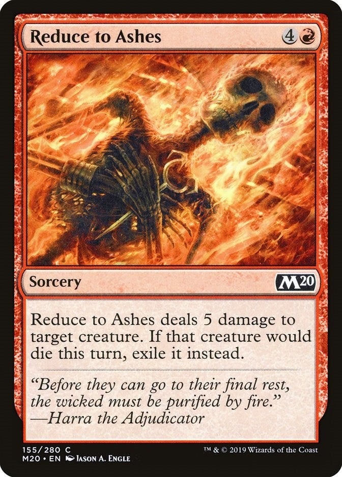 Reduce to Ashes (155) [M20] - MTG Single