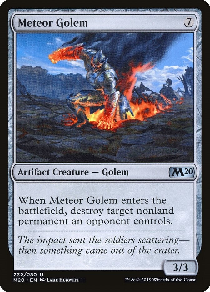 Meteor Golem (232) [M20] - MTG Single