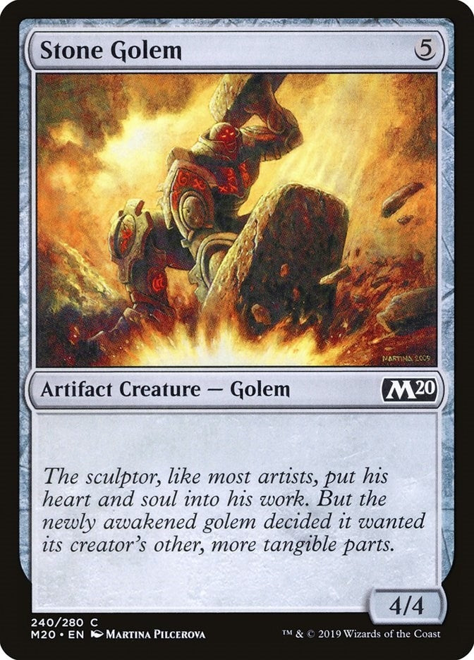 Stone Golem (240) [M20] - MTG Single