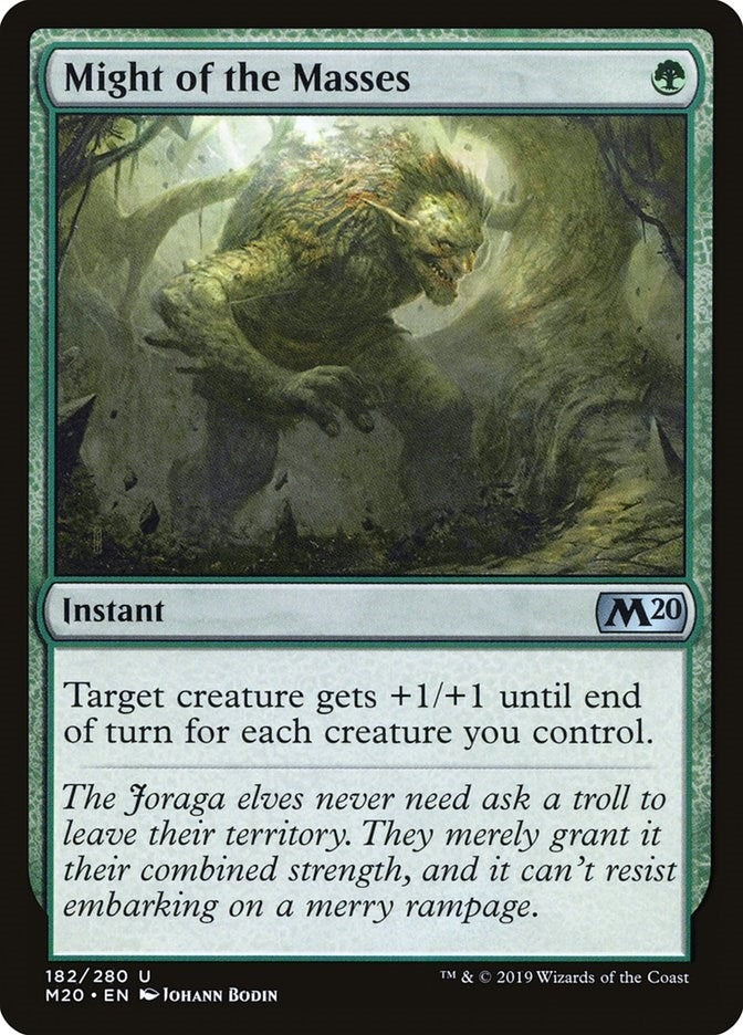Might of the Masses (182) [M20] - MTG Single