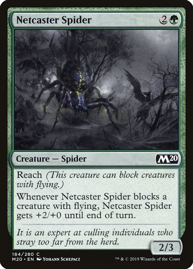 Netcaster Spider (184) [M20] - MTG Single