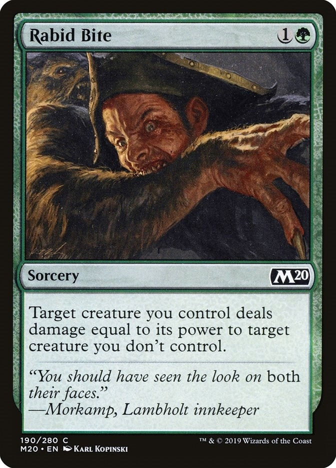 Rabid Bite (190) [M20] - MTG Single