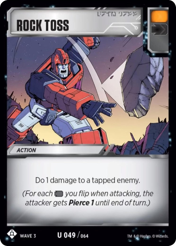 Rock Toss (49) [WFCS1] - Transformers TCG Single