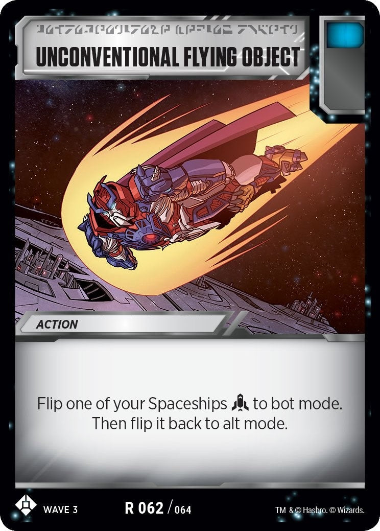 Unconventional Flying Object (62) [WFCS1] - Transformers TCG Single