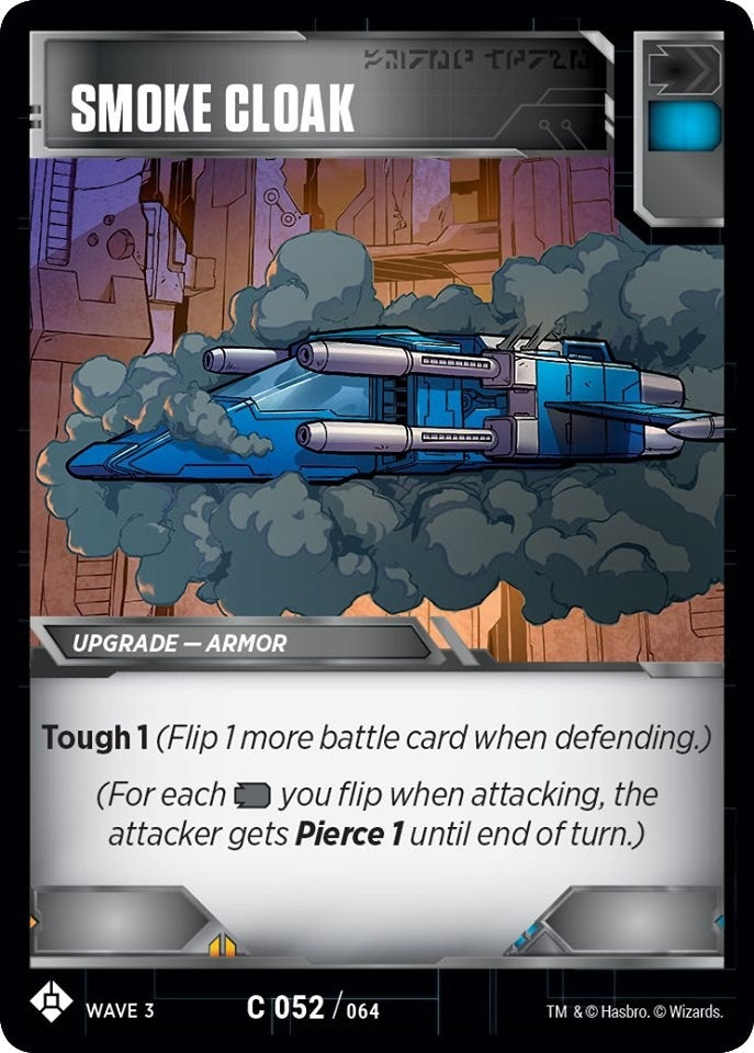 Smoke Cloak (52) [WFCS1] - Transformers TCG Single