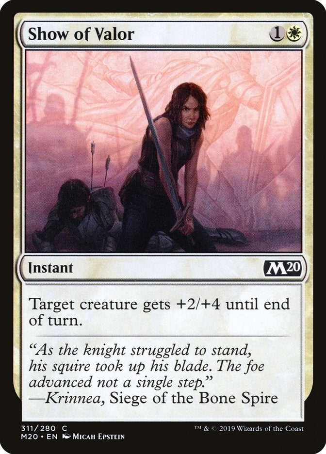 Show of Valor (311) [M20] - MTG Single