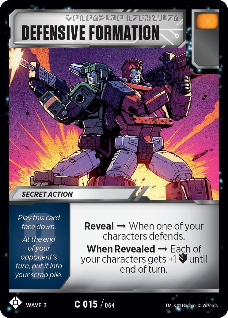 Defensive Formation (15) [WFCS1] - Transformers TCG Single