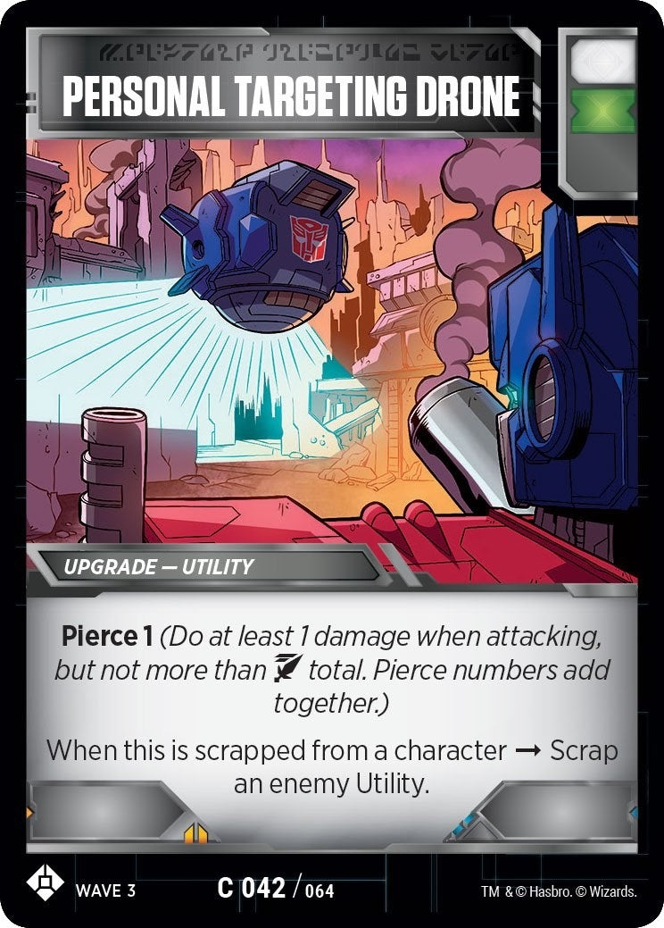 Personal Targeting Drone (42) [WFCS1] - Transformers TCG Single