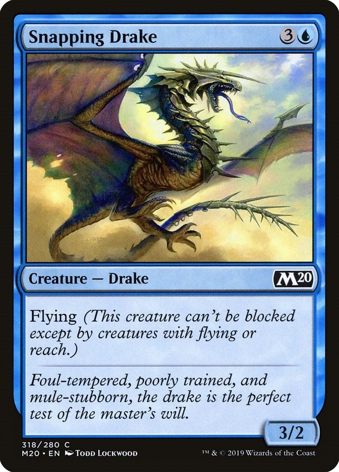 Snapping Drake (318) [M20] - MTG Single
