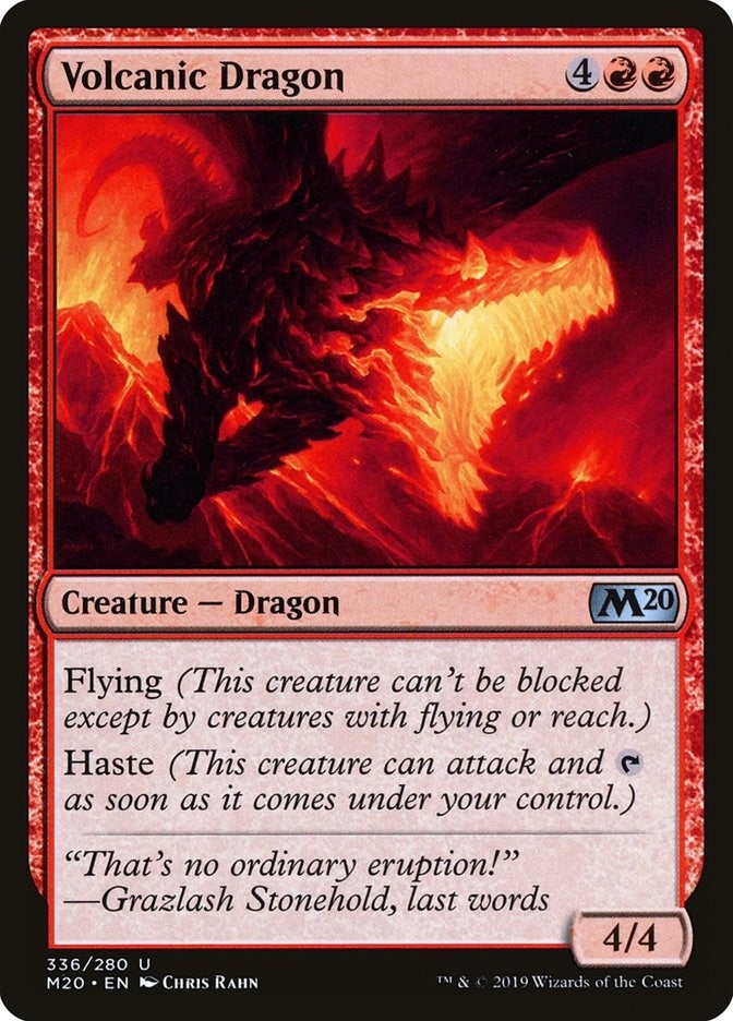 Volcanic Dragon (336) [M20] - MTG Single