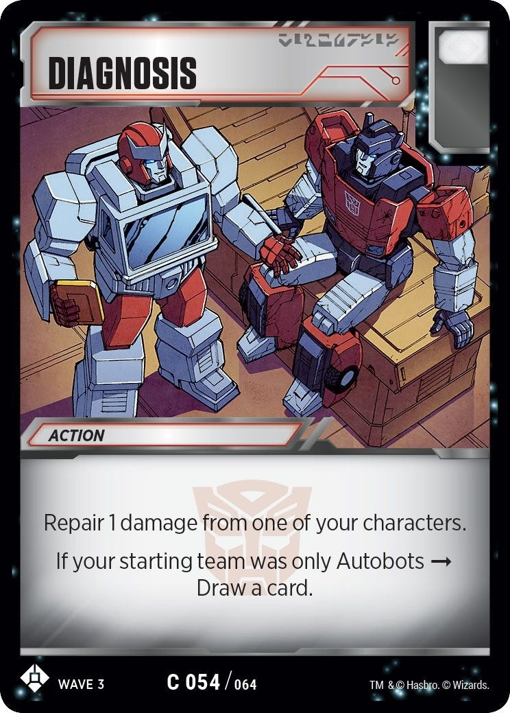 Diagnosis (54) [WFCS1] - Transformers TCG Single