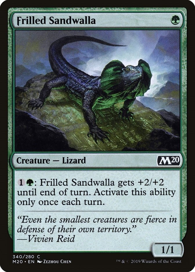 Frilled Sandwalla (340) [M20] - MTG Single