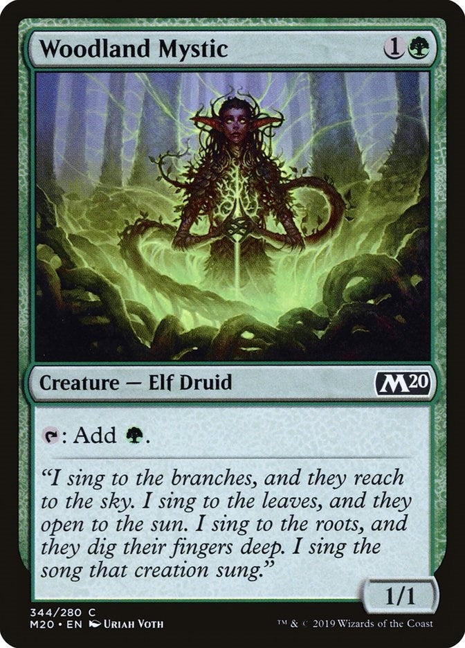 Woodland Mystic (344) [M20] - MTG Single