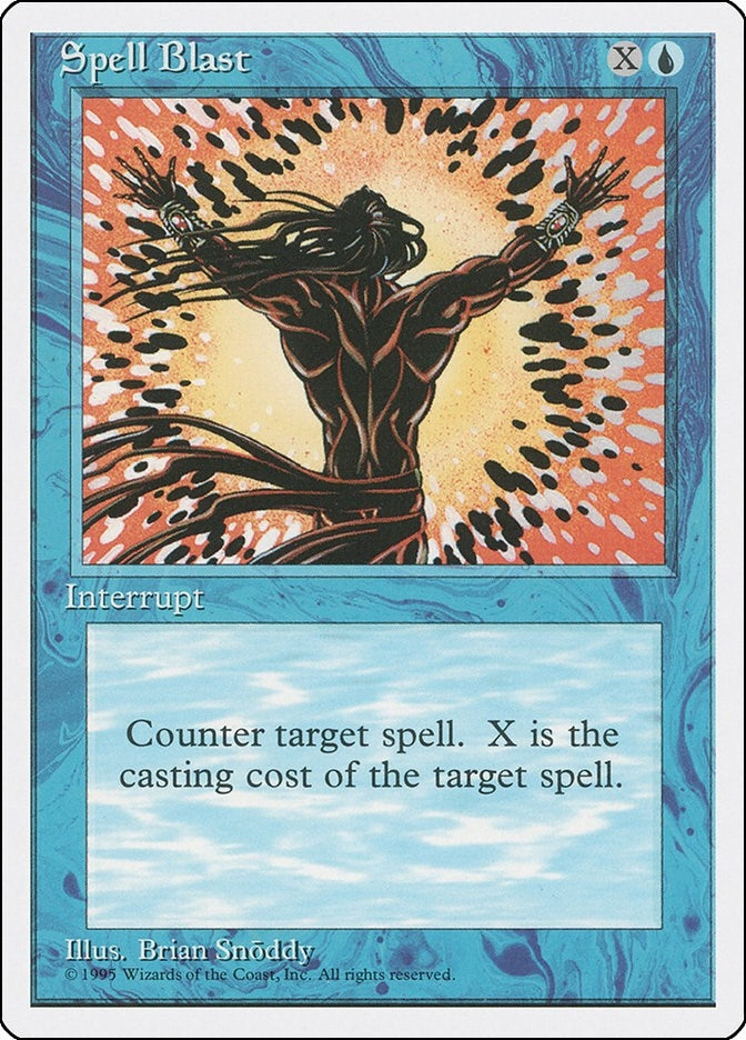 Spell Blast [4ED] - MTG Single