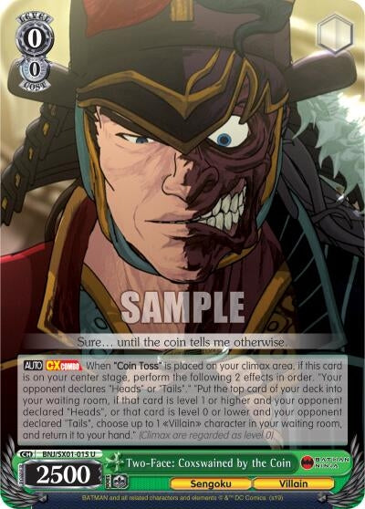 Two-Face: Coxswained by the Coin (1015) [BNJ/SX0] - Weiss Schwarz Single