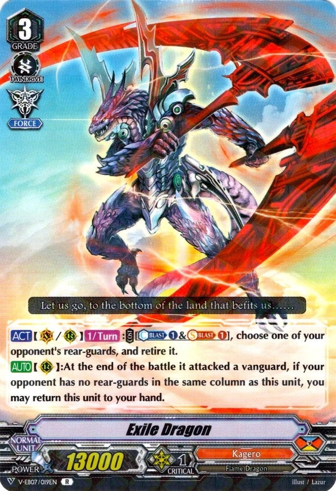 Exile Dragon (7019) [V-EB07] - Cardfight Vanguard Single
