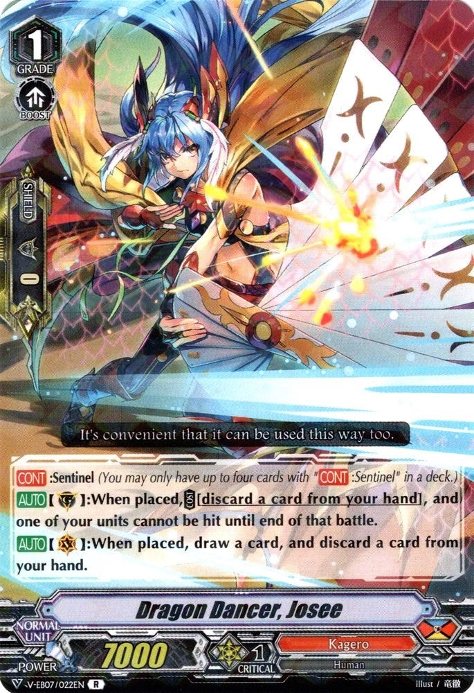 Dragon Dancer Josee (7022) [V-EB07] - Cardfight Vanguard Single