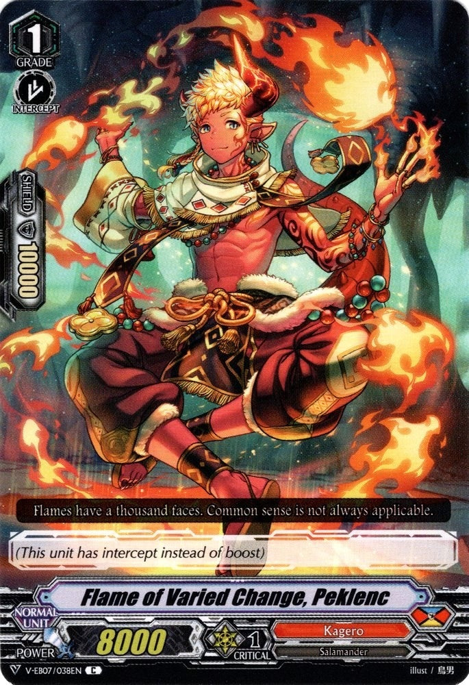Flame of Varied Change Peklenc (7038) [V-EB07] - Cardfight Vanguard Single