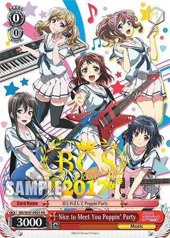 Nice to Meet You Poppin’Party (BCS Spring 2017) (4701) [BD/W47] - Weiss Schwarz Single
