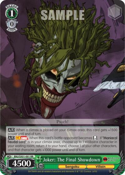 Joker: The Final Showdown (1001) [BNJ/SX0] - Weiss Schwarz Single