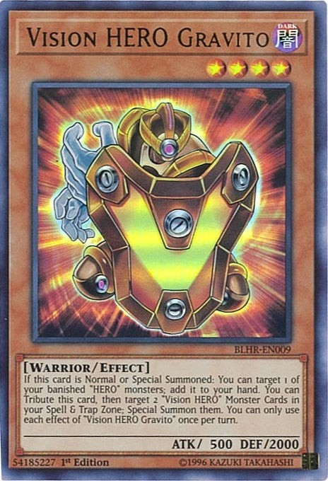 Vision HERO Gravito (9) (BLHR) - YuGiOh Single
