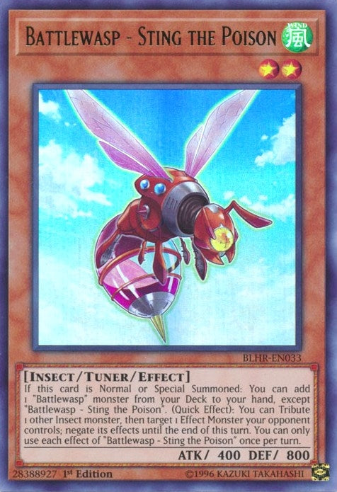 Battlewasp - Sting the Poison (33) (BLHR) - YuGiOh Single