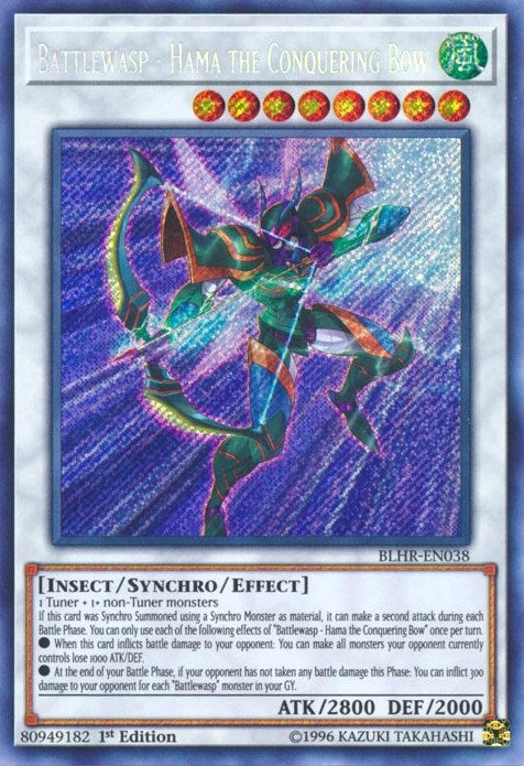 Battlewasp - Hama the Conquering Bow (38) (BLHR) - YuGiOh Single