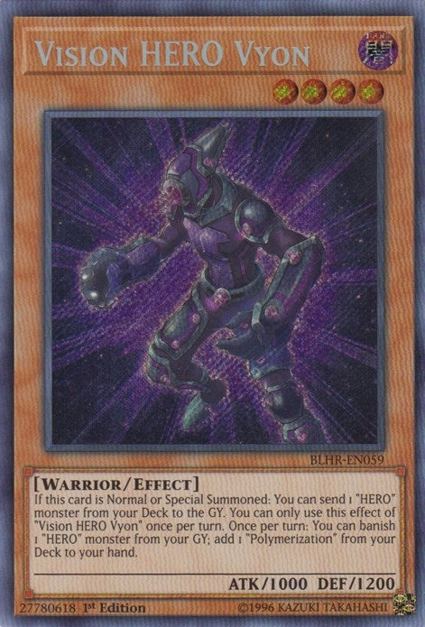 Vision HERO Vyon (59) (BLHR) - YuGiOh Single