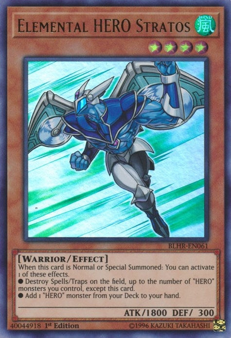 Elemental HERO Stratos (61) (BLHR) - YuGiOh Single