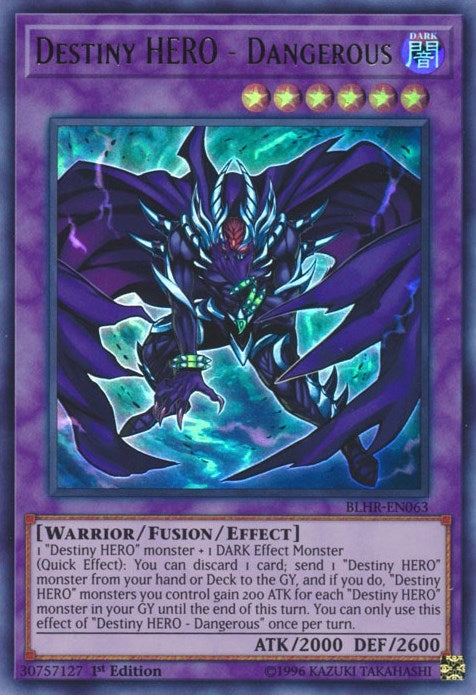 Destiny HERO - Dangerous (63) (BLHR) - YuGiOh Single