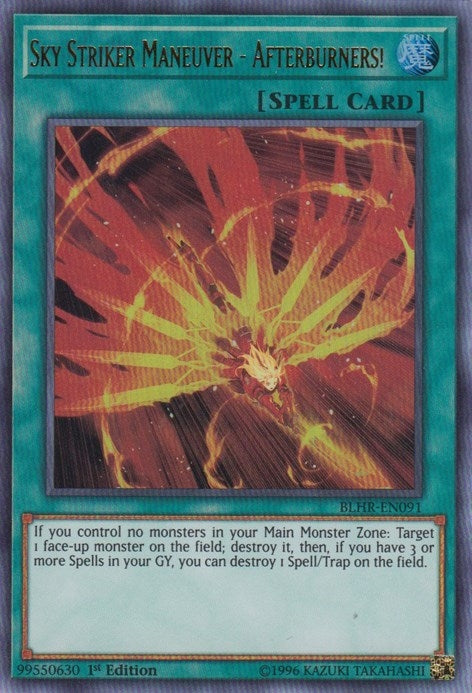 Sky Striker Maneuver - Afterburners! (91) (BLHR) - YuGiOh Single