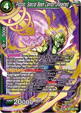 Image for Piccolo, Special Beam Cannon Unleashed (BT7-060) - Dragon Ball Super: Masters