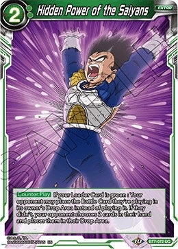 Image for Hidden Power of the Saiyans (BT7-072) - Dragon Ball Super: Masters