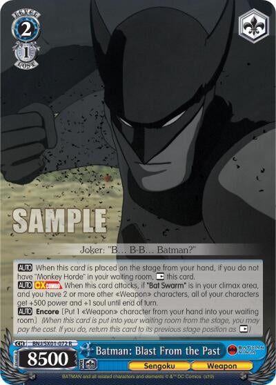 Batman: Blast From the Past (1072) [BNJ/SX0] - Weiss Schwarz Single