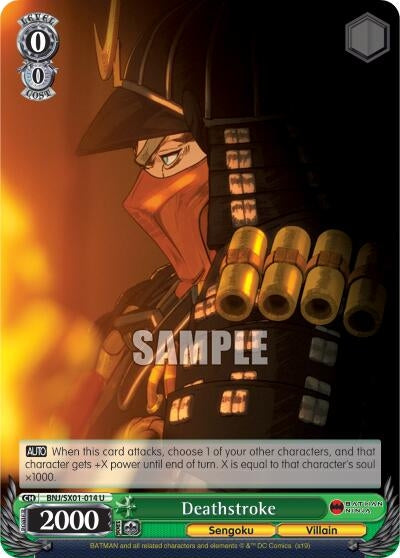 Deathstroke (1014) [BNJ/SX0] - Weiss Schwarz Single