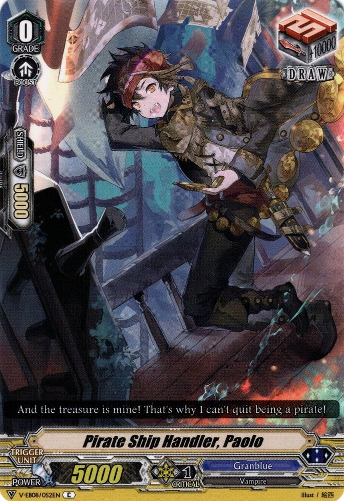 Pirate Ship Handler Paolo (8052) [V-EB08] - Cardfight Vanguard Single